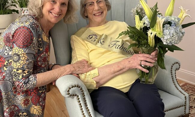 Deb & Mom at 95th bday